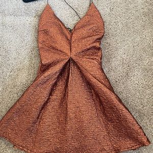 ASOS Deep Plunge A-line mini dress.